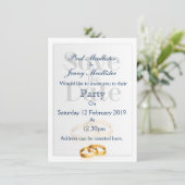 Trouwringen Save the Date Kaart (Staand voorkant)