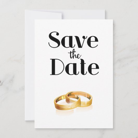 Trouwringen Save the Date Kaart (Achterkant)