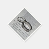 Trouwringen servet set (Hoek)