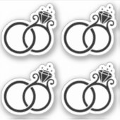 Trouwringen stickers (Voorkant)