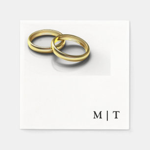 Trouwringen Trouwpapier servet