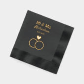 Trouwringen Vervlochten Folie Servetten (Links)