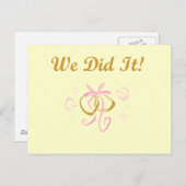 Trouwringen We Deed Het T-shirts en geschenken Briefkaart (Voorkant / Achterkant)