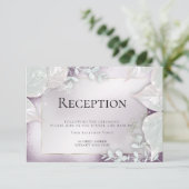 TROUWRISICO | Uitnodiging met Aubergineglans (Staand voorkant)