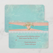 Trouwromance RSVP Kaartje (Voorkant / Achterkant)