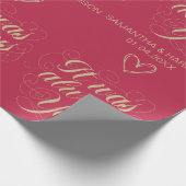 Trouwroos Favor Klassiek Jij Was Het Altijd Al Cadeaupapier (Hoek)