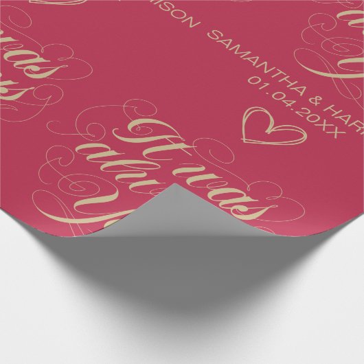 Trouwroos Favor Klassiek Jij Was Het Altijd Al Cadeaupapier (Hoek)