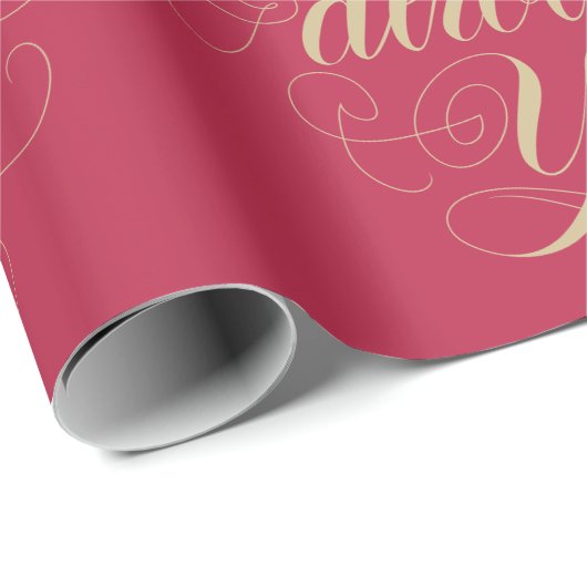 Trouwroos Favor Klassiek Jij Was Het Altijd Al Cadeaupapier (Rol Hoek)