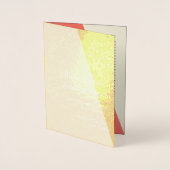 Trouwroute 💕 Elegant koraalprogramma Folie Kaarten (Voorkant)