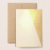 Trouwroute 💕 Elegant koraalprogramma Folie Kaarten (Met envelop)