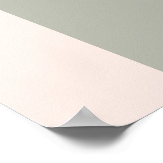 Trouwroze boogsalie groene taupe pampas rozen poster (Hoek)