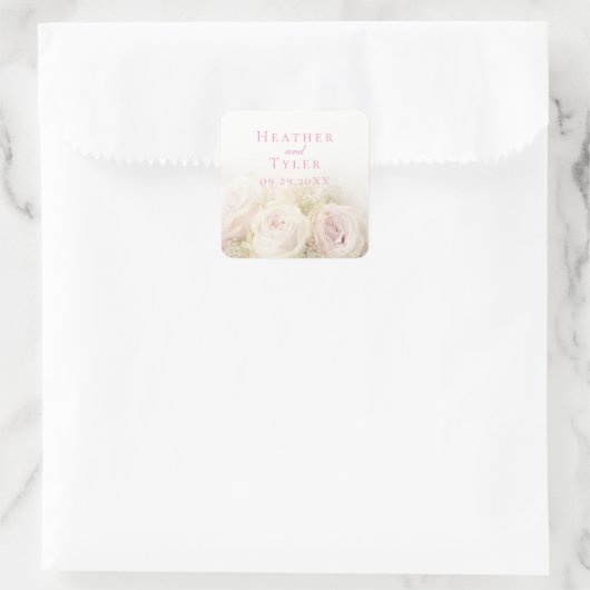 Trouwrozen sticker (Tas)