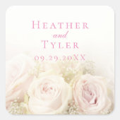 Trouwrozen sticker (Voorkant)