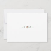 Trouws Charm Blush Champagne Bloemen Calligrafie Save The Date (Achterkant)