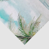 Trouwscene met geschilderd strand eilandbries tissuepapier (Detail)