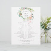 Trouwschema met rozenkrans tijdlijn