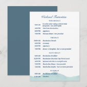 Trouwschema van Ashley & Nolan 1 Kaart (Voorkant / Achterkant)