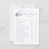 Trouwschoen Dusty Blue Vrijgezellenfeest spelkaart Kaart (Voorkant)