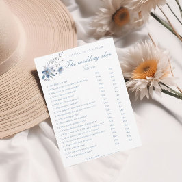 Trouwschoen Dusty Blue Vrijgezellenfeest spelkaart Kaart