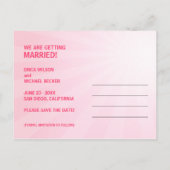 Trouwschoenen - Save the Date briefkaart (Achterkant)