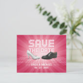 Trouwschoenen - Save the Date briefkaart (Staand voorkant)