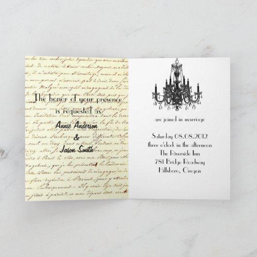 trouwscript Parijs kroonluchter bruiloft (Binnen)