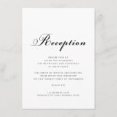 Trouwscript Receptie Informatiekaartje (Voorkant)