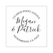 Trouwscript Ronde retour adres stempel (Afrduk)