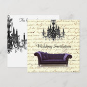 trouwscripten uit het verleden Parijs kroonluchter Kaart (Voorkant / Achterkant)