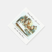 TROUWSERVETTEN - ALICE IN WONDERLANDS TEA PARTY- SERVETTEN (Hoek)