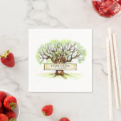 Trouwservetten - De liefdesboom Servet (Insitu)