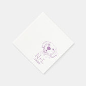 Trouwservetten met naam en initialen Beagle Servet (Hoek)