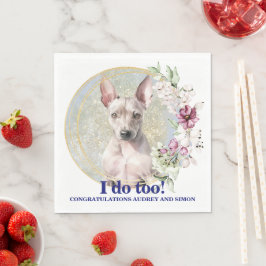 Trouwservietten voor American Hairless Terrier met Servet