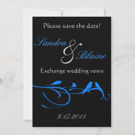Trouwset - Bloei - Blauwe Vogel Save The Date
