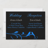 Trouwset - Bloei - Blauwe Vogel Save The Date (Achterkant)