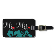 Trouwset - Hibiscus Turquoise Bloemen