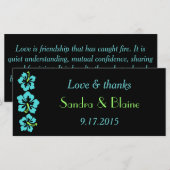 Trouwset - Tropisch - Hibiscus Blauw (Voorkant / Achterkant)