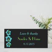 Trouwset - Tropisch - Hibiscus Blauw (Staand voorkant)