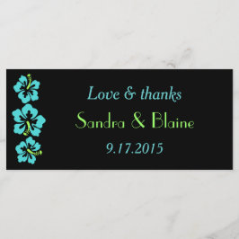 Trouwset - Tropisch - Hibiscus Blauw