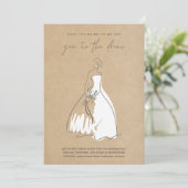 Trouwshoppen Zeg ja tegen de uitnodiging voor de j (Staand voorkant)