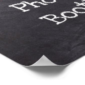 Trouwsign Foto Booth Krijtbord Uiterlijk Poster (Hoek)