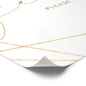 Trouwsignaal Favorieten Geometrische Groene Plante Poster (Hoek)