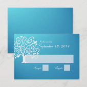 Trouwsilhouet RSVP (Voorkant / Achterkant)