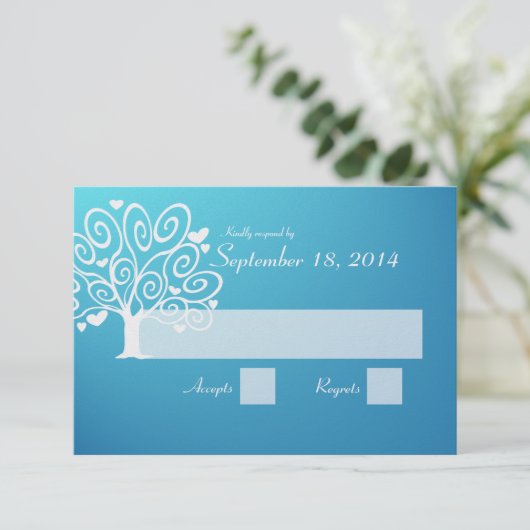 Trouwsilhouet RSVP (Staand voorkant)