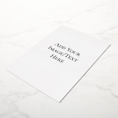 Trouwsjablonen blanco | Elegant Aanpasbaar  Folie Uitnodiging (Gedraaid)