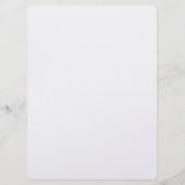 Trouwsjablonen | Elegant Aanpasbaar  Menu (Achterkant)