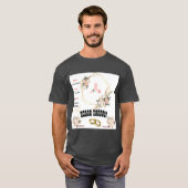 Trouwskoolstof Heather Kleur Koppel Tekst Afbeeldi T-shirt (Voorkant volledig)