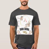 Trouwskoolstof Heather Kleur Koppel Tekst Afbeeldi T-shirt (Voorkant)