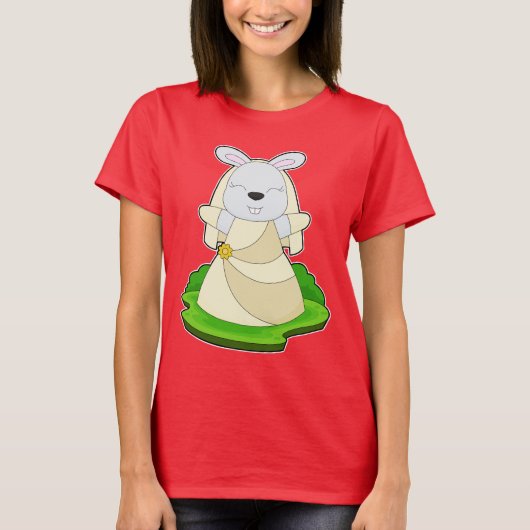 Trouwsluier van de Konijnenbruid T-shirt (Voorkant)