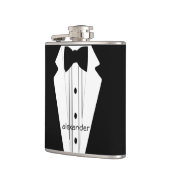 Trouwsmoking bruidegoms heupfles (Links)